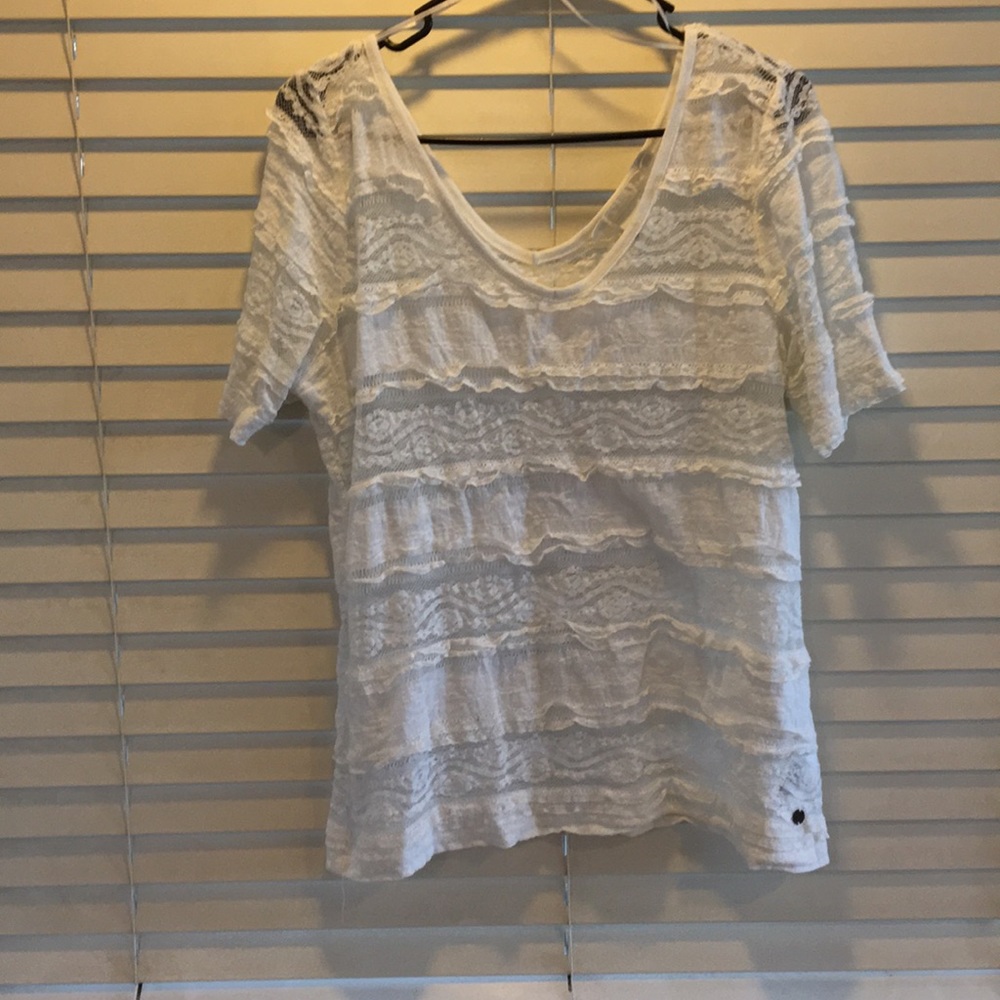 Lacey white blouse